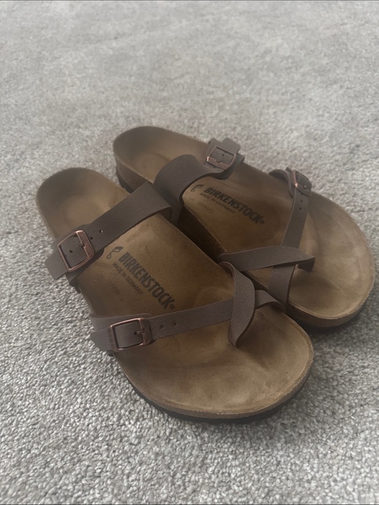 Birkenstock Shoes - Birkenstock Brown Leather Sandals 40EU